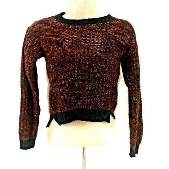 Miss Me Girl's M Medium Pullover Sweater Knitted Multicolor Mixed Patterns - Picture 2 of 8